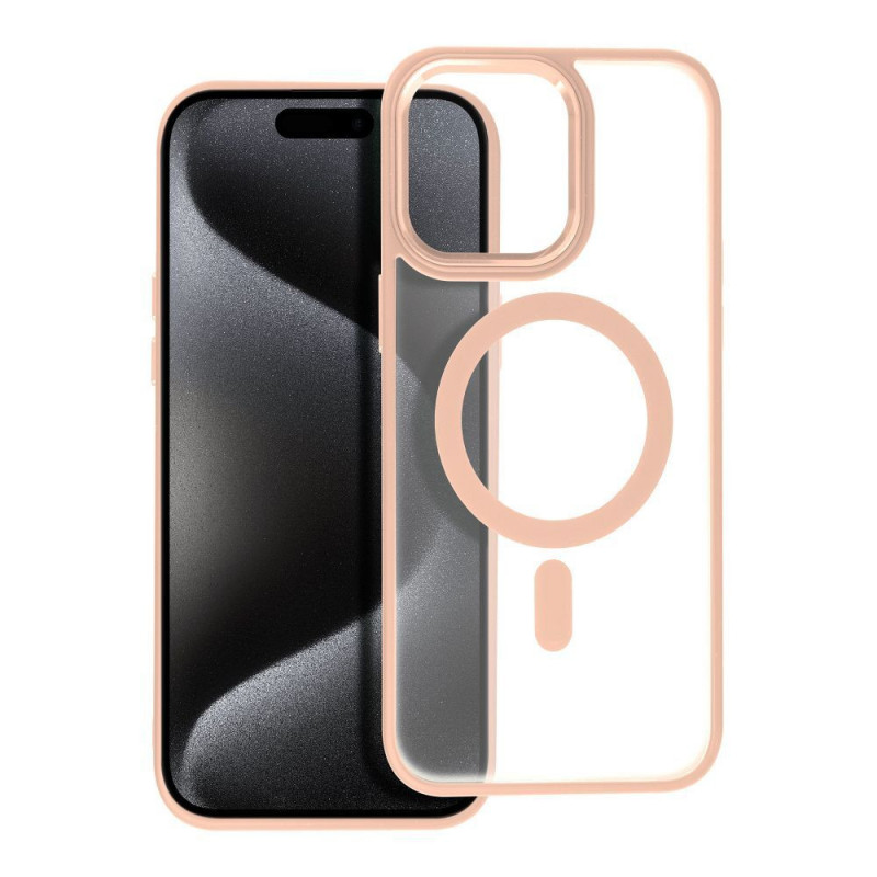 Apple iPhone 15 Pro Max Case Matte Mag Cove MagSAFE  Pink