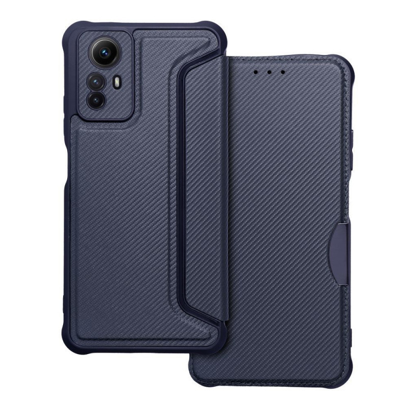 XIAOMI Redmi Note 12s Wallet Cases Razor Book Carbon Fibre, Carbon pattern Blue XIAOMI Redmi Note 12s Wallet Cases Razor Book Carbon Fibre, Carbon pattern Blue
