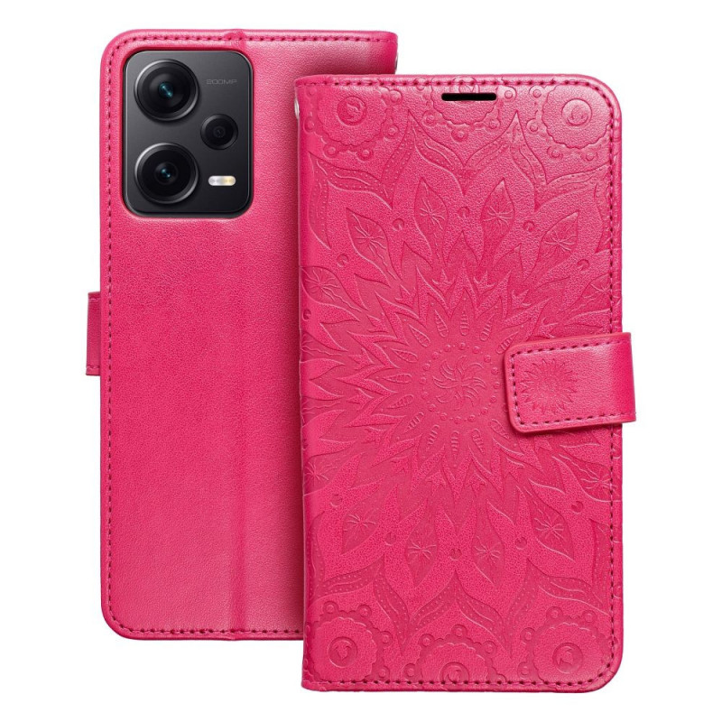 XIAOMI Redmi Note 12 5G Wallet Cases MEZZO Book Mandala  Magenta