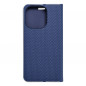 Apple iPhone 15 Pro Wallet Cases LUNA Book Carbon Carbon Fibre, Elegant  Blue