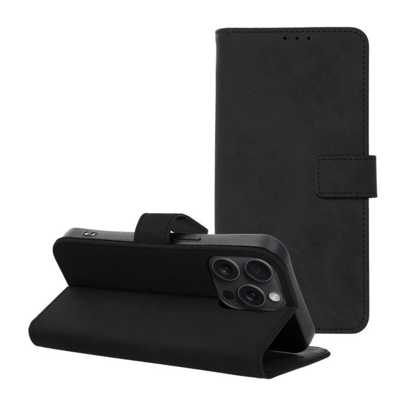 Apple iPhone 15 Pro Wallet Cases TENDER Book Black