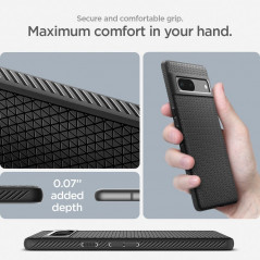 Google Pixel 7a Case Spigen  Liquid Air Matte black