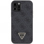 Apple iPhone 12 Case Guess Metal Logo Starss Crossbody Elegant  Black