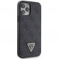 Apple iPhone 12 Case Guess Metal Logo Starss Crossbody Elegant  Black
