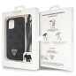 Apple iPhone 12 Case Guess Metal Logo Starss Crossbody Elegant  Black