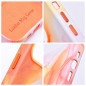 Apple iPhone 11 Case Leather Mag Cover Elegant  MagSAFE  Orange splash
