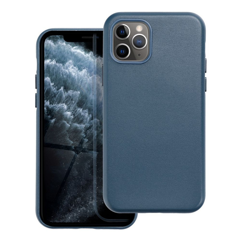 Apple iPhone 11 Pro Case Leather Mag Cover Elegant  MagSAFE  Indigo blue
