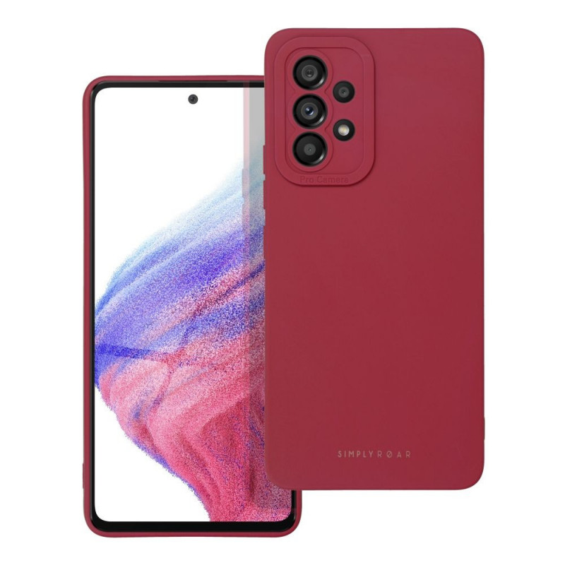 Samsung Galaxy A53 5G Case Roar Luna Monochrome, Stylish, An aesthetic accessory  Red
