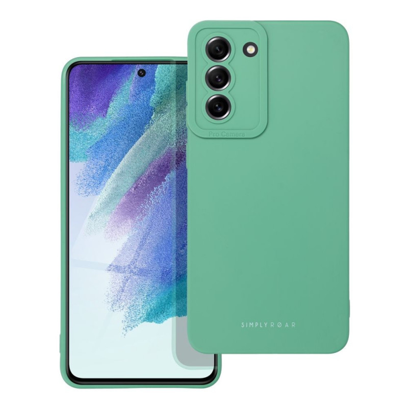 Samsung Galaxy S21 FE 5G Case Roar Luna Monochrome, Stylish, An aesthetic accessory  Green
