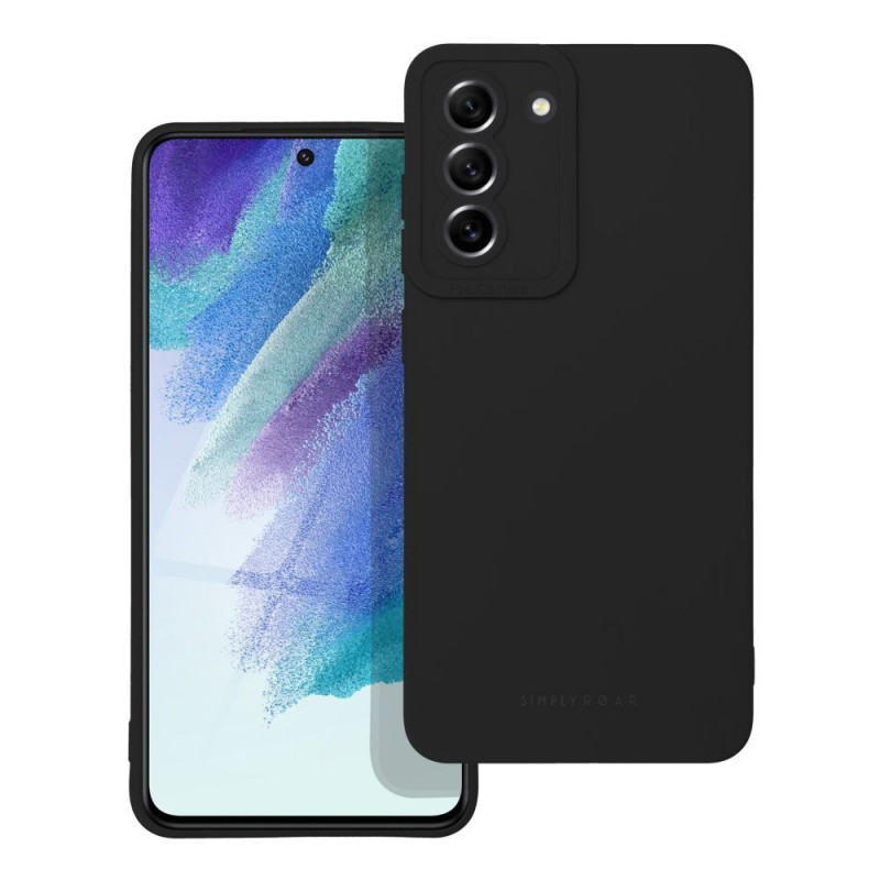 Samsung Galaxy S21 FE 5G Case Roar Luna Monochrome, Stylish, An aesthetic accessory  Black