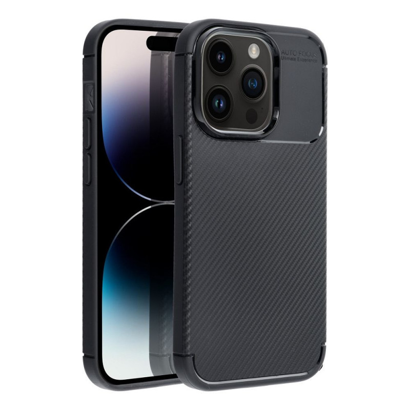 Apple iPhone 14 Pro Case Carbon premium Elegant  Black