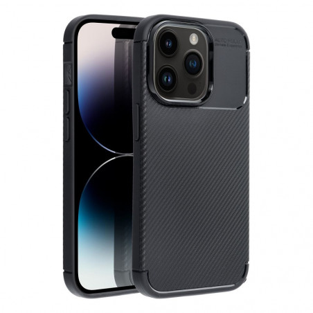 Apple iPhone 14 Pro Case Carbon premium Elegant Black