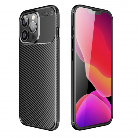 Apple iPhone 14 Pro Case Carbon premium Elegant Black