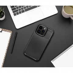 Apple iPhone 14 Pro Case Carbon premium Elegant  Black