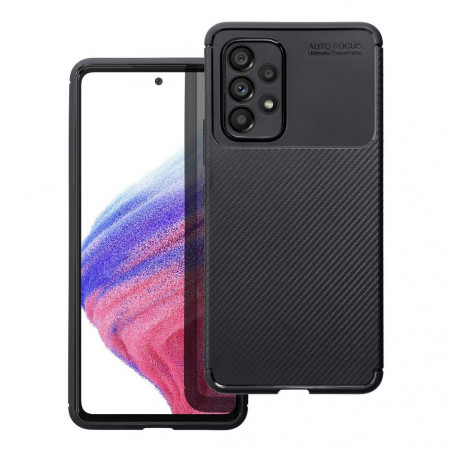 Samsung Galaxy A03 Case Carbon premium Elegant  Black