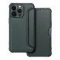 Apple iPhone 13 Pro Wallet Cases Razor Book Carbon Fibre, Carbon pattern  Dark green