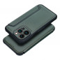 Apple iPhone 13 Pro Wallet Cases Razor Book Carbon Fibre, Carbon pattern  Dark green