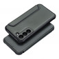 Samsung Galaxy S22 Wallet Cases Razor Book Carbon Fibre, Carbon pattern  Dark green