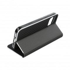 XIAOMI Redmi Note 11 Pro Wallet Cases LUNA Book Carbon Carbon Fibre, Elegant  Black