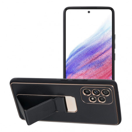 Samsung Galaxy A53 5G Case LEATHER Case Kickstand Black
