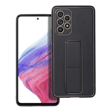Samsung Galaxy A53 5G Case LEATHER Case Kickstand Black