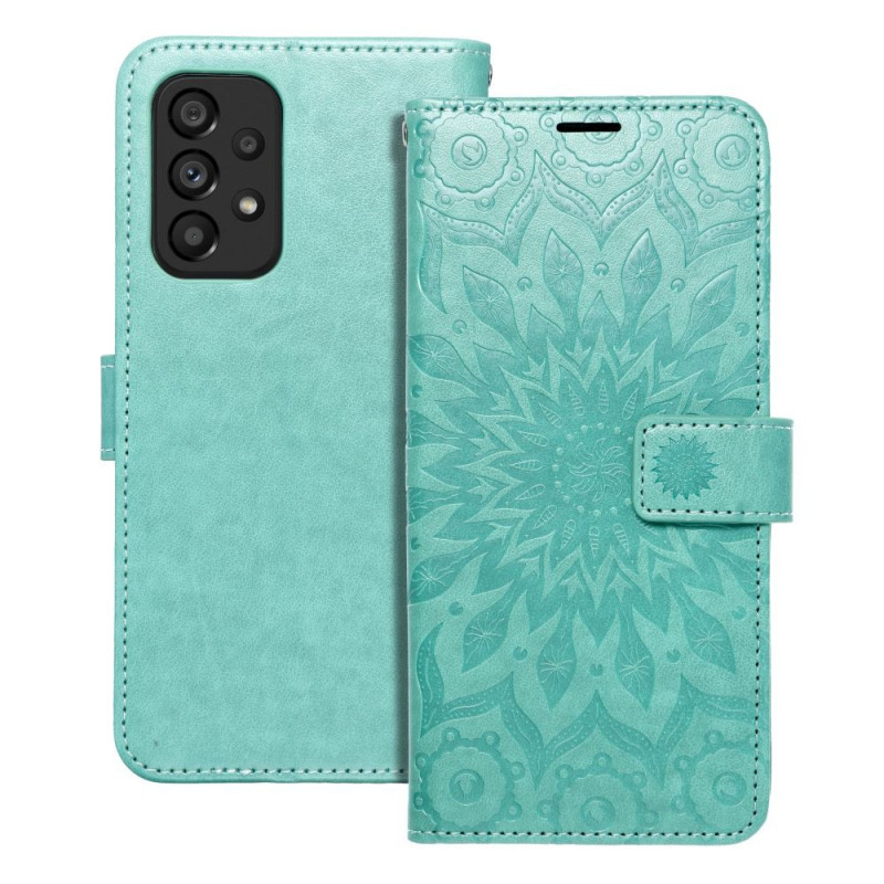 Samsung Galaxy A53 5G Wallet Cases MEZZO Book Mandala  Green
