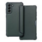 Samsung Galaxy S21 FE 5G Wallet Cases Razor Book Carbon Fibre, Carbon pattern  Dark green