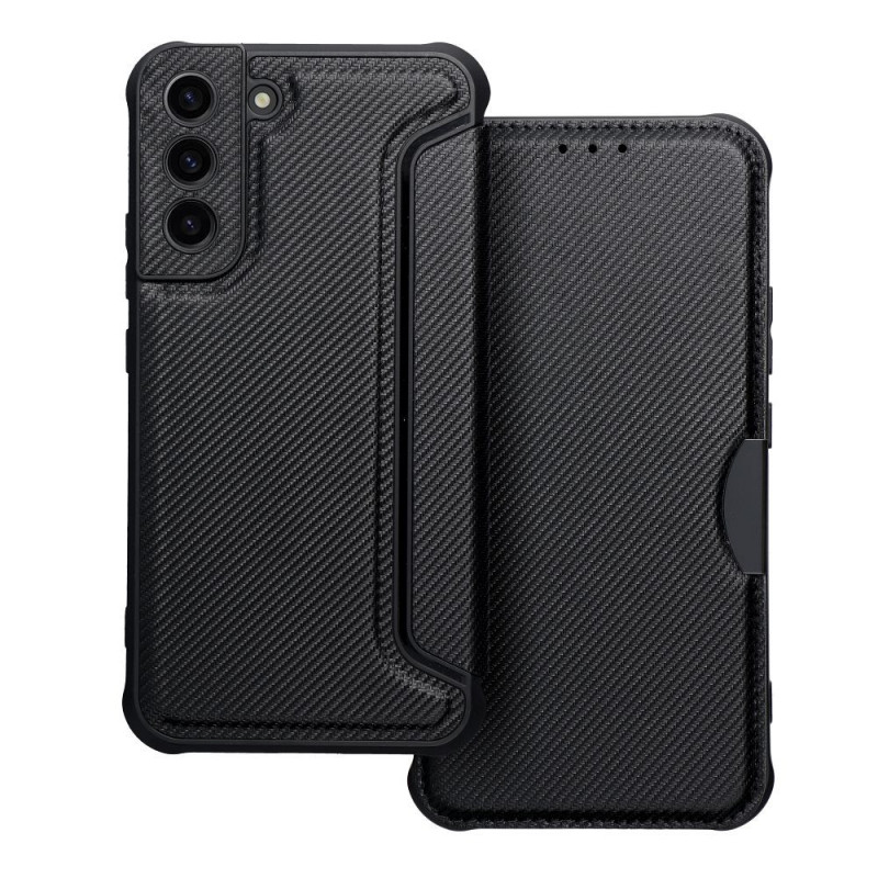 Samsung Galaxy S22 Plus Wallet Cases Razor Book Carbon Fibre, Carbon pattern Black Samsung Galaxy S22 Plus Wallet Cases Razor Book Carbon Fibre, Carbon pattern Black