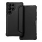 Samsung Galaxy S22 Ultra Wallet Cases Razor Book Carbon Fibre, Carbon pattern  Black