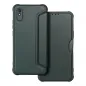XIAOMI Redmi 9C NFC Wallet Cases Razor Book Carbon Fibre, Carbon pattern  Dark green
