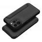 Apple iPhone 13 Pro Wallet Cases Razor Book Carbon Fibre, Carbon pattern  Black