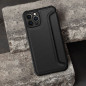 Apple iPhone 13 Pro Max Wallet Cases Razor Book Carbon Fibre, Carbon pattern  Black