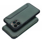Apple iPhone 13 Pro Max Wallet Cases Razor Book Carbon Fibre, Carbon pattern Dark green Apple iPhone 13 Pro Max Wallet Cases Razor Book Carbon Fibre, Carbon pattern Dark green