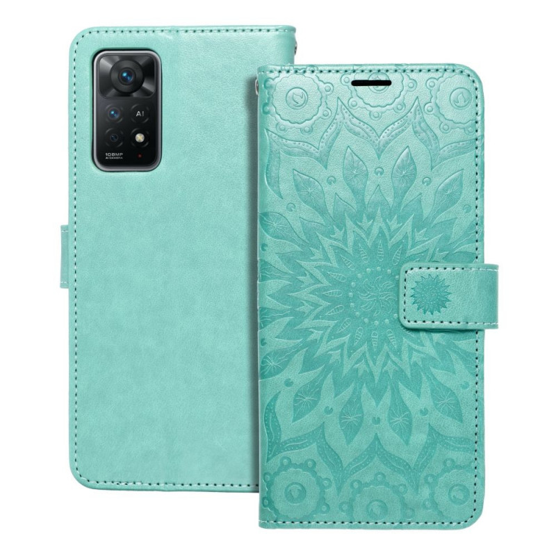 XIAOMI Redmi Note 11 Pro Wallet Cases MEZZO Book Mandala  Green