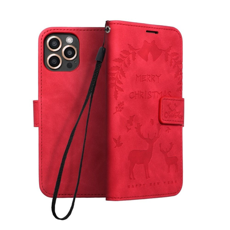 Apple iPhone 13 Pro Max Wallet Cases MEZZO Book Red