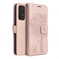 Samsung Galaxy A33 Wallet Cases MEZZO Book Tree  Rose gold