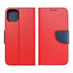Oppo A54 5G Wallet Cases Fancy Book Red / Navy