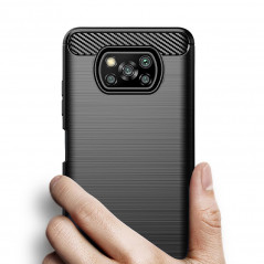 XIAOMI Poco X3 Case Carbon Elegant  Black