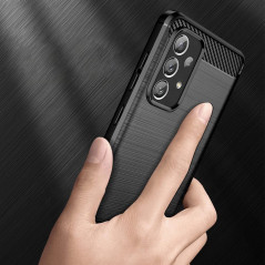 Samsung Galaxy A72 LTE Case Carbon Elegant  Black