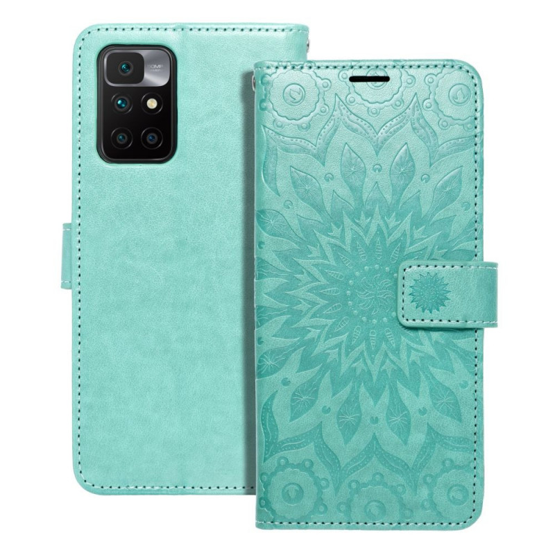 XIAOMI Redmi 10 5G Wallet Cases MEZZO Book Mandala  Green
