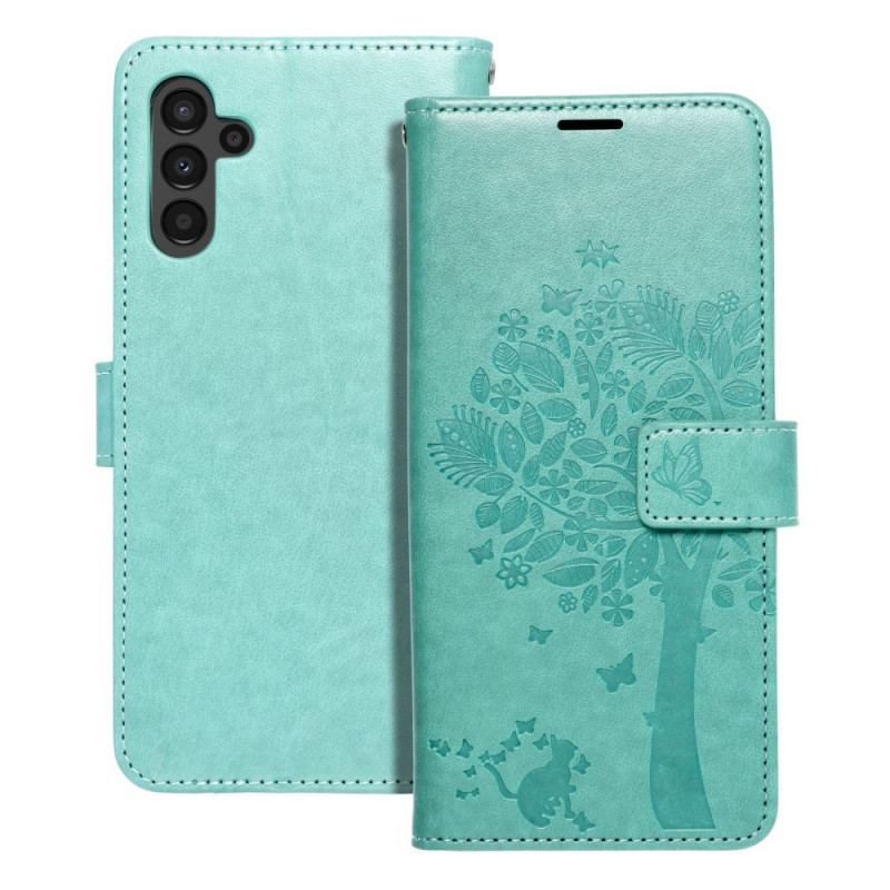 Samsung Galaxy A13 LTE Wallet Cases MEZZO Book Tree  Green