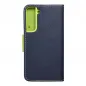 Samsung Galaxy S22 Wallet Cases Fancy Book Navy / Lime