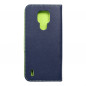 Motorola Moto E7 Wallet Cases Fancy Book Navy / Lime