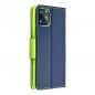 Samsung Galaxy A03 Wallet Cases Fancy Book Navy / Lime