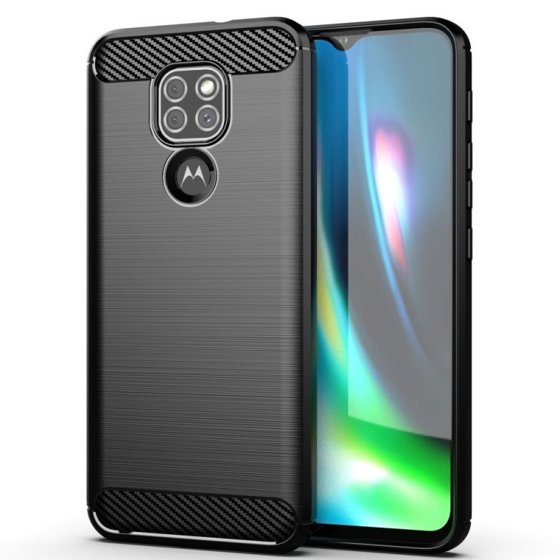 Motorola Moto E7 Plus Case Carbon Elegant  Black