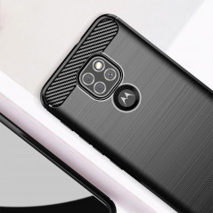 Motorola Moto E7 Plus Case Carbon Elegant  Black