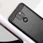 Motorola Moto E7 Plus Case Carbon Elegant  Black