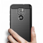 Motorola Moto E7 Plus Case Carbon Elegant  Black