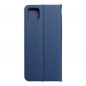 Samsung Galaxy A22 5G Wallet Cases LUNA Book Carbon Carbon Fibre, Elegant  Blue