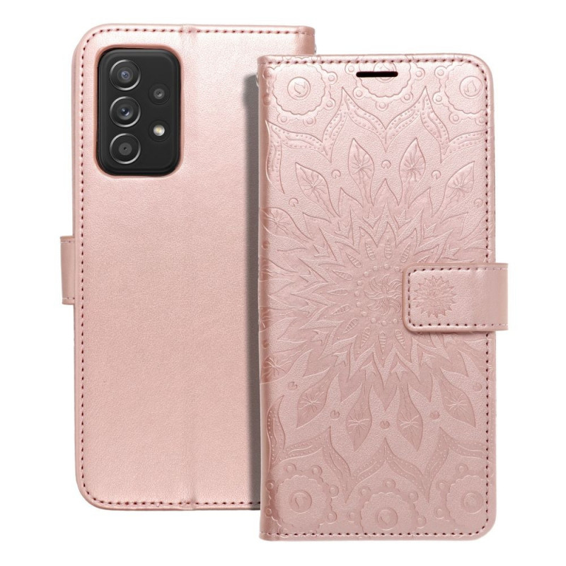 Samsung Galaxy A52s 5G Wallet Cases MEZZO Book Mandala  Rose gold